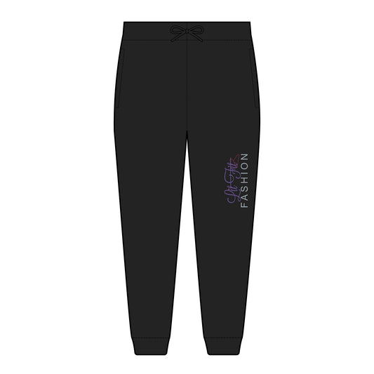LFF Embroidered 'Urban Fashion' Fleece Joggers — Women's Stylish Streetwear Sweatpants